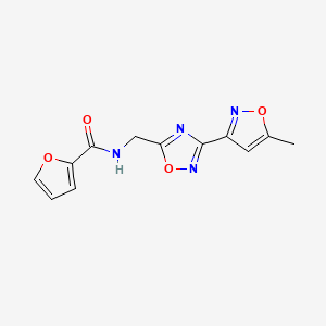 N-((3-(5-methylisoxazol-3-yl)-1,2,4-oxadiazol-5-yl)methyl)furan-2-carboxamide