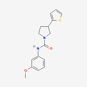 N-(3-methoxyphenyl)-3-(thiophen-2-yl)pyrrolidine-1-carboxamide