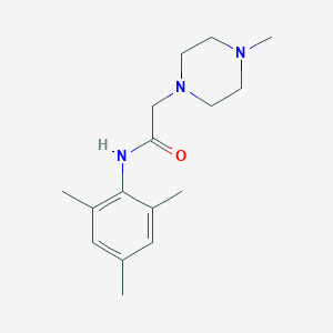 molecular formula C16H25N3O B265706 2-(4-methylpiperazin-1-yl)-N-(2,4,6-trimethylphenyl)acetamide 
