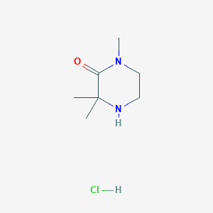 molecular formula C7H15ClN2O B2657084 1,3,3-三甲基哌嗪-2-酮盐酸盐 CAS No. 1207877-86-8