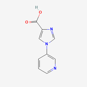 molecular formula C9H7N3O2 B2657100 1-(Pyridin-3-yl)-1H-imidazole-4-carboxylic acid CAS No. 128274-89-5