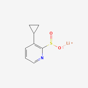 molecular formula C8H8LiNO2S B2657105 锂；3-环丙基吡啶-2-亚磺酸盐 CAS No. 2460748-73-4