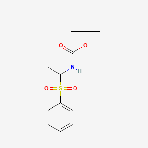 tert-butyl N-[1-(benzenesulfonyl)ethyl]carbamate