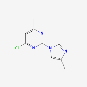 molecular formula C9H9ClN4 B2657120 4-Chloro-6-methyl-2-(4-methylimidazol-1-yl)pyrimidine CAS No. 2300680-52-6