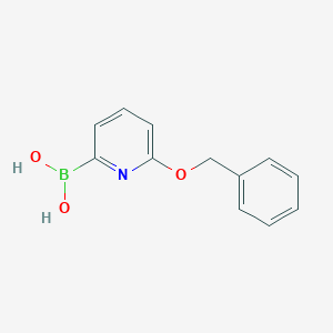 molecular formula C12H12BNO3 B2657126 (6-(苄氧基)吡啶-2-基)硼酸 CAS No. 2096339-18-1