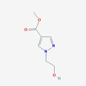 molecular formula C7H10N2O3 B2657135 methyl 1-(2-hydroxyethyl)-1H-pyrazole-4-carboxylate CAS No. 1545506-41-9