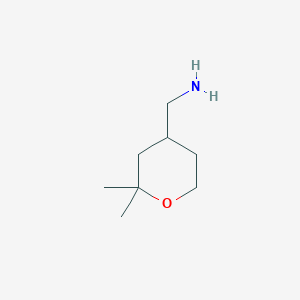 molecular formula C8H17NO B2657141 (2,2-Dimethyltetrahydro-2H-pyran-4-yl)methanamine CAS No. 50675-25-7