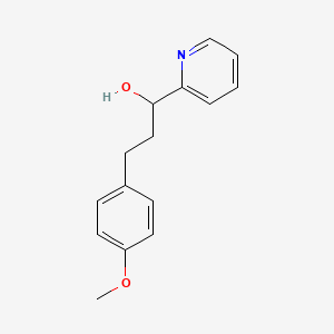 molecular formula C15H17NO2 B2657142 3-(4-Methoxyphenyl)-1-(2-pyridinyl)-1-propanol CAS No. 478078-18-1