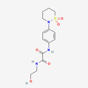 N'-[4-(1,1-dioxothiazinan-2-yl)phenyl]-N-(2-hydroxyethyl)oxamide
