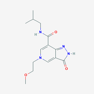 molecular formula C14H20N4O3 B2657161 N-异丁基-5-(2-甲氧基乙基)-3-氧代-3,5-二氢-2H-吡唑并[4,3-c]吡啶-7-甲酰胺 CAS No. 1206998-86-8