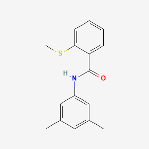molecular formula C16H17NOS B2657162 N-(3,5-dimethylphenyl)-2-(methylsulfanyl)benzenecarboxamide CAS No. 866049-08-3
