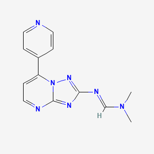 N,N-dimethyl-N'-(7-pyridin-4-yl-[1,2,4]triazolo[1,5-a]pyrimidin-2-yl)methanimidamide