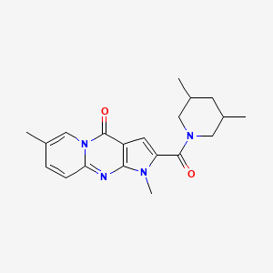 2-(3,5-dimethylpiperidine-1-carbonyl)-1,7-dimethylpyrido[1,2-a]pyrrolo[2,3-d]pyrimidin-4(1H)-one