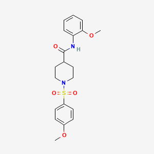 N-(2-methoxyphenyl)-1-(4-methoxyphenyl)sulfonylpiperidine-4-carboxamide