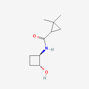 N-[(1R,2R)-2-Hydroxycyclobutyl]-2,2-dimethylcyclopropane-1-carboxamide
