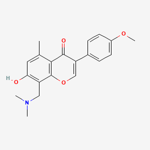molecular formula C20H21NO4 B2657198 8-((二甲氨基)甲基)-7-羟基-3-(4-甲氧基苯基)-5-甲基-4H-色烯-4-酮 CAS No. 919727-98-3