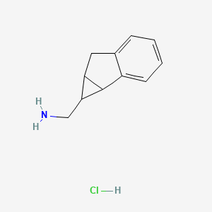 1H,1aH,6H,6aH-cyclopropa[a]inden-1-ylmethanamine hydrochloride