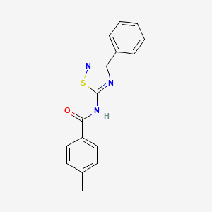 4-methyl-N-(3-phenyl-1,2,4-thiadiazol-5-yl)benzamide