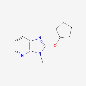 2-(cyclopentyloxy)-3-methyl-3H-imidazo[4,5-b]pyridine