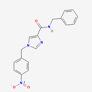 N-benzyl-1-(4-nitrobenzyl)-1H-imidazole-4-carboxamide