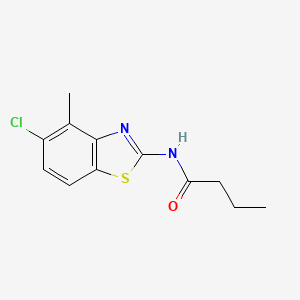 N-(5-chloro-4-methyl-1,3-benzothiazol-2-yl)butanamide
