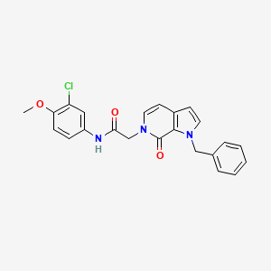 molecular formula C23H20ClN3O3 B2657241 2-(1-benzyl-7-oxo-1H-pyrrolo[2,3-c]pyridin-6(7H)-yl)-N-(3-chloro-4-methoxyphenyl)acetamide CAS No. 1286702-51-9