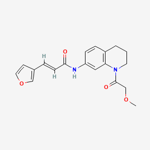 (E)-3-(furan-3-yl)-N-(1-(2-methoxyacetyl)-1,2,3,4-tetrahydroquinolin-7-yl)acrylamide