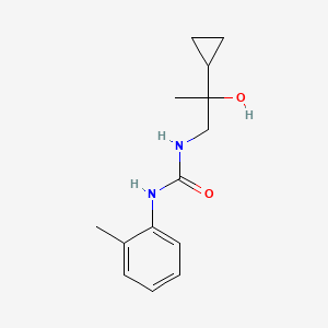 molecular formula C14H20N2O2 B2657246 1-(2-Cyclopropyl-2-hydroxypropyl)-3-(o-tolyl)urea CAS No. 1286713-44-7