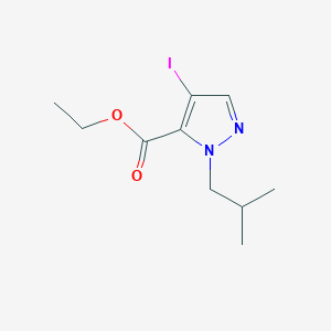 molecular formula C10H15IN2O2 B2657247 ethyl 4-iodo-1-isobutyl-1H-pyrazole-5-carboxylate CAS No. 1855947-39-5