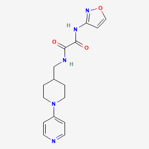 molecular formula C16H19N5O3 B2657248 N1-(isoxazol-3-yl)-N2-((1-(pyridin-4-yl)piperidin-4-yl)methyl)oxalamide CAS No. 2034230-88-9