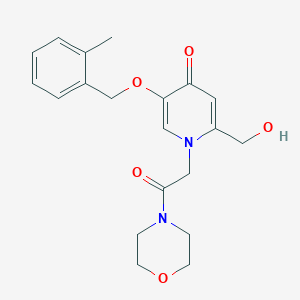 molecular formula C20H24N2O5 B2657249 2-(hydroxymethyl)-5-((2-methylbenzyl)oxy)-1-(2-morpholino-2-oxoethyl)pyridin-4(1H)-one CAS No. 946255-15-8