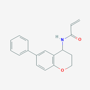 N-(6-Phenyl-3,4-dihydro-2H-chromen-4-yl)prop-2-enamide