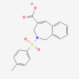 molecular formula C18H17NO4S B2657262 2-Tosyl-2,3-dihydro-1H-benzo[c]azepine-4-carboxylic acid CAS No. 2193067-99-9