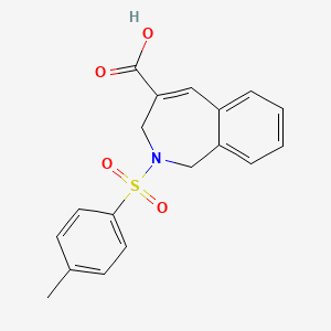 molecular formula C18H17NO4S B2657262 2-甲苯磺酰基-2,3-二氢-1H-苯并[c]氮杂菲-4-羧酸 CAS No. 2193067-99-9