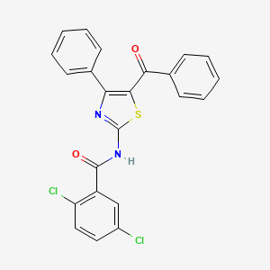 molecular formula C23H14Cl2N2O2S B2657273 N-(5-benzoyl-4-phenyl-1,3-thiazol-2-yl)-2,5-dichlorobenzamide CAS No. 476282-23-2
