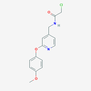 2-Chloro-N-[[2-(4-methoxyphenoxy)pyridin-4-yl]methyl]acetamide