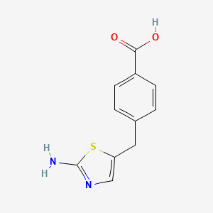 4-((2-Aminothiazol-5-yl)methyl)benzoic acid