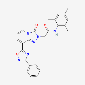 6-(2-methoxyethyl)-2-({[5-methyl-2-(4-methylphenyl)-1,3-oxazol-4-yl]methyl}thio)-5,6,7,8-tetrahydropyrido[4,3-d]pyrimidin-4(3H)-one