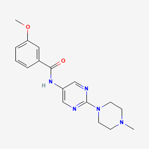molecular formula C17H21N5O2 B2657302 3-methoxy-N-(2-(4-methylpiperazin-1-yl)pyrimidin-5-yl)benzamide CAS No. 1396845-72-9