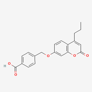 4-{[(2-oxo-4-propyl-2H-chromen-7-yl)oxy]methyl}benzoic acid