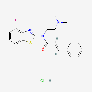 N-(2-(dimethylamino)ethyl)-N-(4-fluorobenzo[d]thiazol-2-yl)cinnamamide hydrochloride
