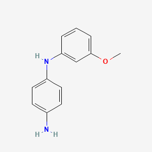 molecular formula C13H14N2O B2657317 N1-(3-methoxyphenyl)benzene-1,4-diamine CAS No. 76754-70-6