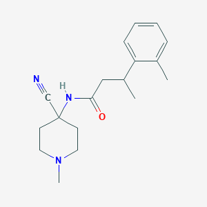 molecular formula C18H25N3O B2657318 N-(4-cyano-1-methylpiperidin-4-yl)-3-(2-methylphenyl)butanamide CAS No. 1355848-37-1