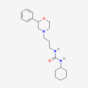 molecular formula C20H31N3O2 B2657329 1-Cyclohexyl-3-(3-(2-phenylmorpholino)propyl)urea CAS No. 1210193-70-6