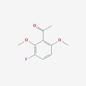molecular formula C10H11FO3 B2657336 1-(3-氟-2,6-二甲氧基苯基)乙酮 CAS No. 117902-11-1