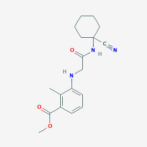 Methyl 3-({[(1-cyanocyclohexyl)carbamoyl]methyl}amino)-2-methylbenzoate