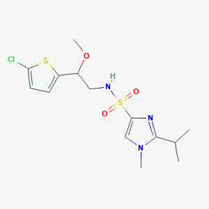 N-(2-(5-chlorothiophen-2-yl)-2-methoxyethyl)-2-isopropyl-1-methyl-1H-imidazole-4-sulfonamide