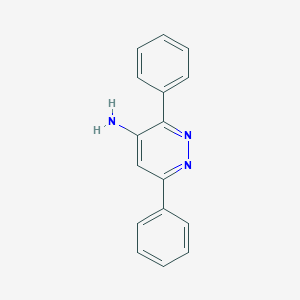 molecular formula C16H13N3 B265736 3,6-Diphenyl-4-pyridazinylamine 