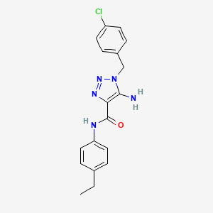 5-amino-1-(4-chlorobenzyl)-N-(4-ethylphenyl)-1H-1,2,3-triazole-4-carboxamide