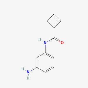 molecular formula C11H14N2O B2657396 N-(3-aminophenyl)cyclobutanecarboxamide CAS No. 926264-76-8